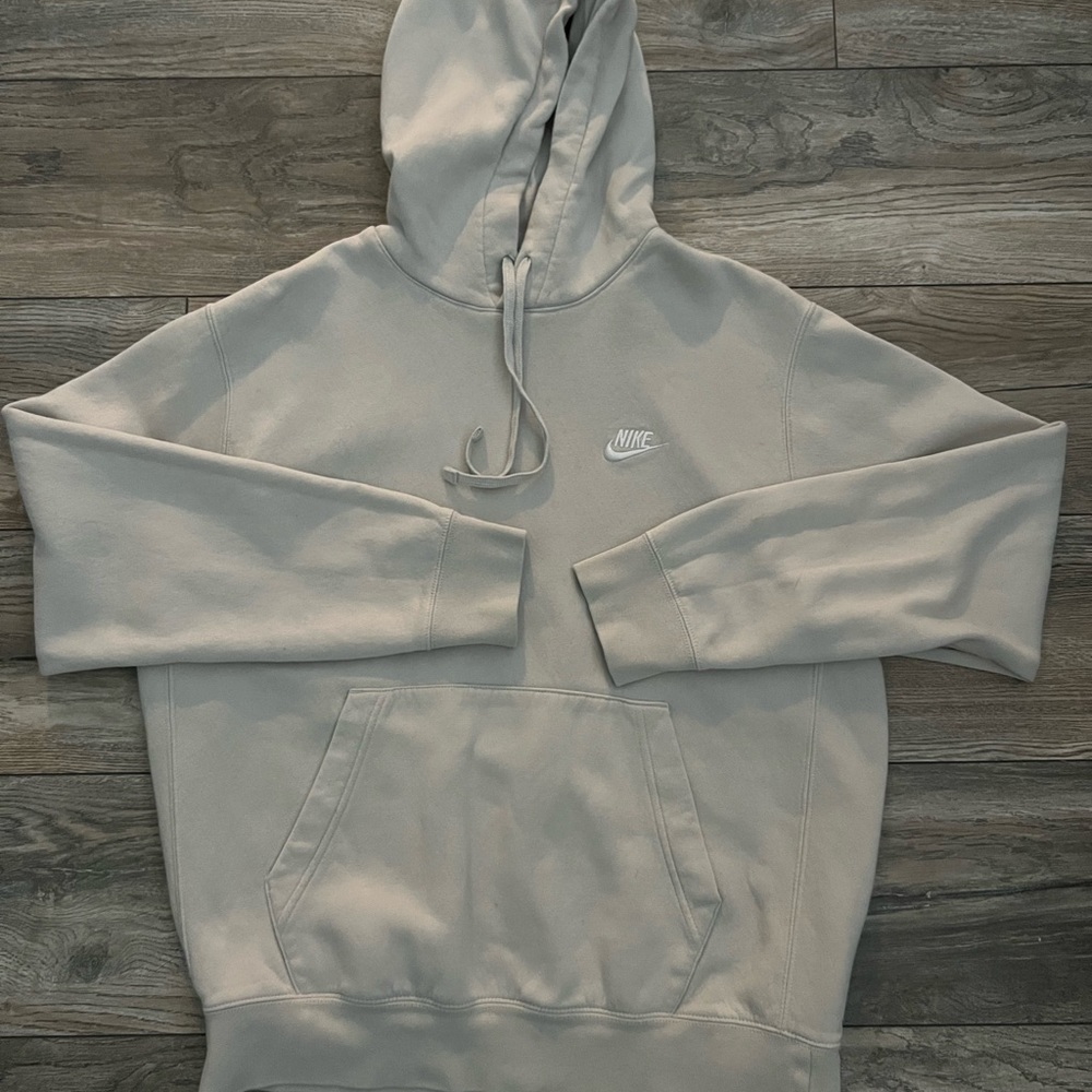 beige nike hoodie